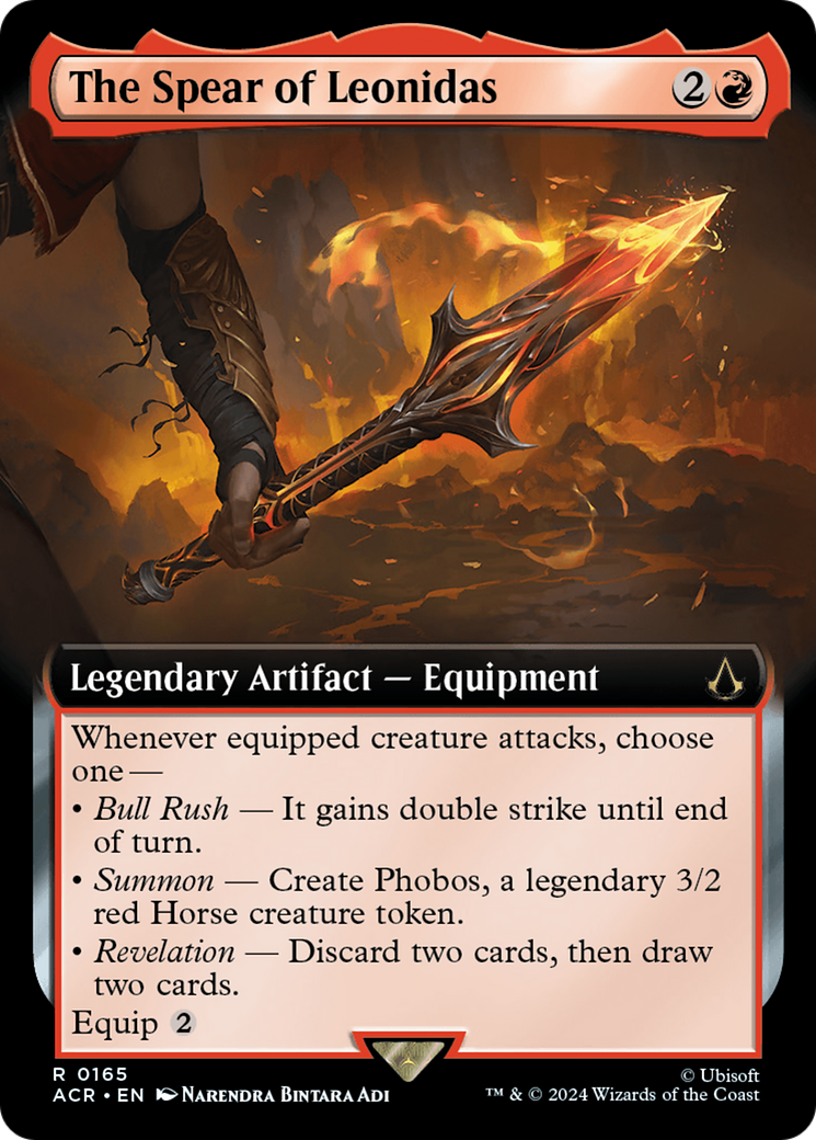 The Spear of Leonidas (ACR-165) - Assassin's Creed: (Extended Art) Foil - Premium MTG Single from Wizards of the Coast - Just $1.98! Shop now at Game Crave Tournament Store