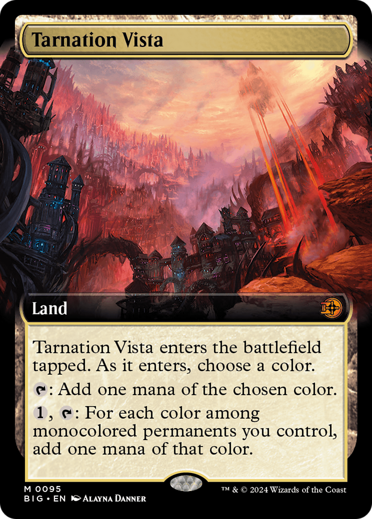 Tarnation Vista (BIG-095) - The Big Score: (Extended Art) - Premium MTG Single from Wizards of the Coast - Just $2.33! Shop now at Game Crave Tournament Store