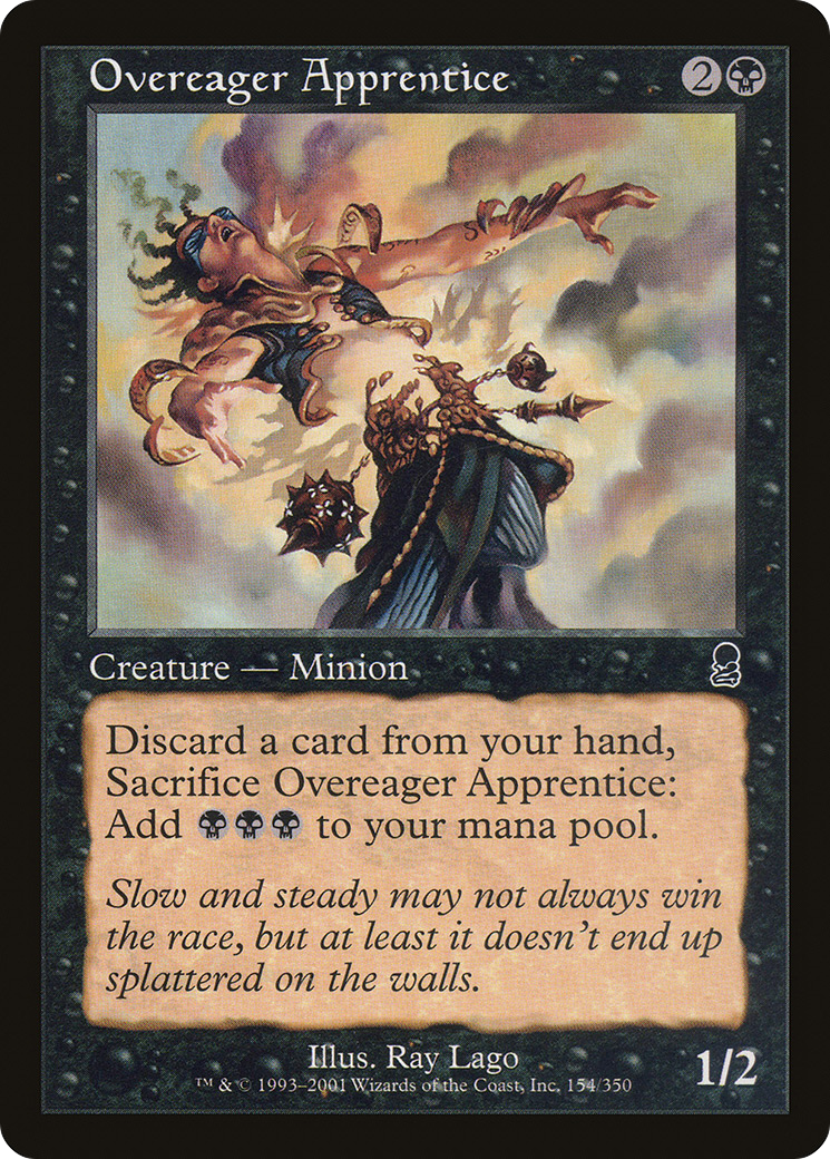 Overeager Apprentice (ODY-154) - Odyssey - Premium MTG Single from Wizards of the Coast - Just $0.24! Shop now at Game Crave Tournament Store