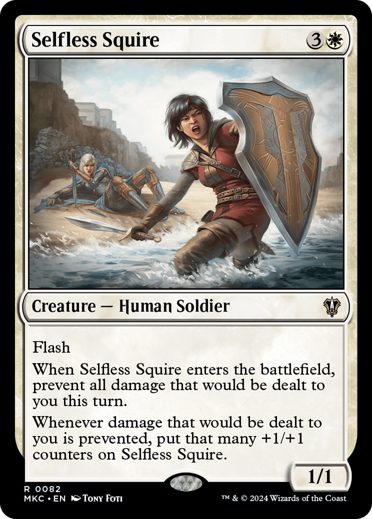 Selfless Squire (MKC-082) - Murders at Karlov Manor Commander - Premium MTG Single from Wizards of the Coast - Just $0.25! Shop now at Game Crave Tournament Store