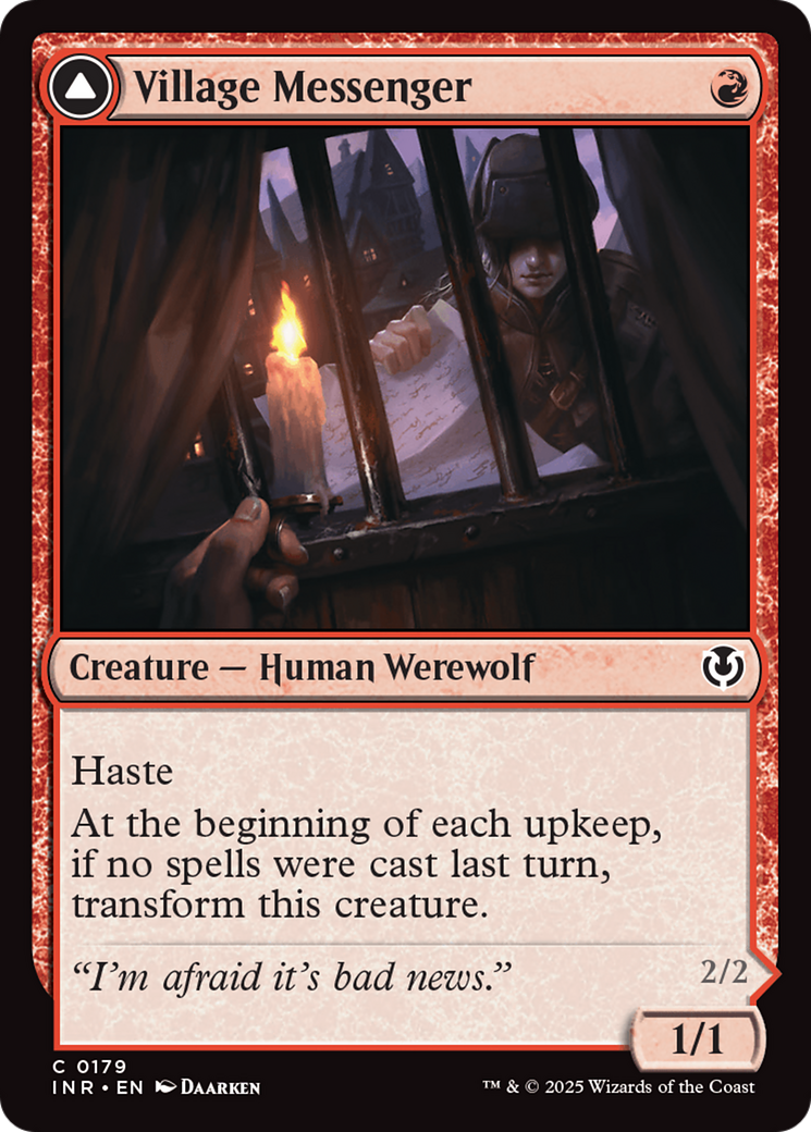 Village Messenger Treatments // Moonrise Intruder (-179) - Innistrad Remastered Foil - Premium MTG Single from Wizards of the Coast - Just $0.25! Shop now at Game Crave Tournament Store