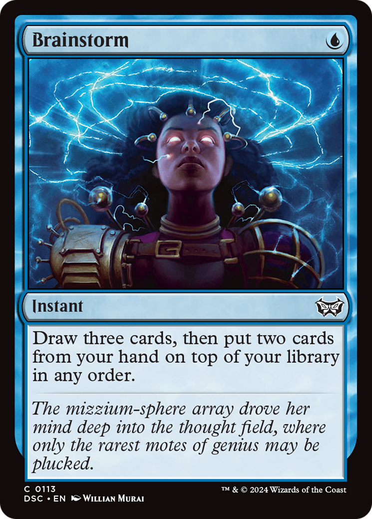 Brainstorm (DSC-113) - Duskmourn: House of Horror Commander - Premium MTG Single from Wizards of the Coast - Just $1.04! Shop now at Game Crave Tournament Store
