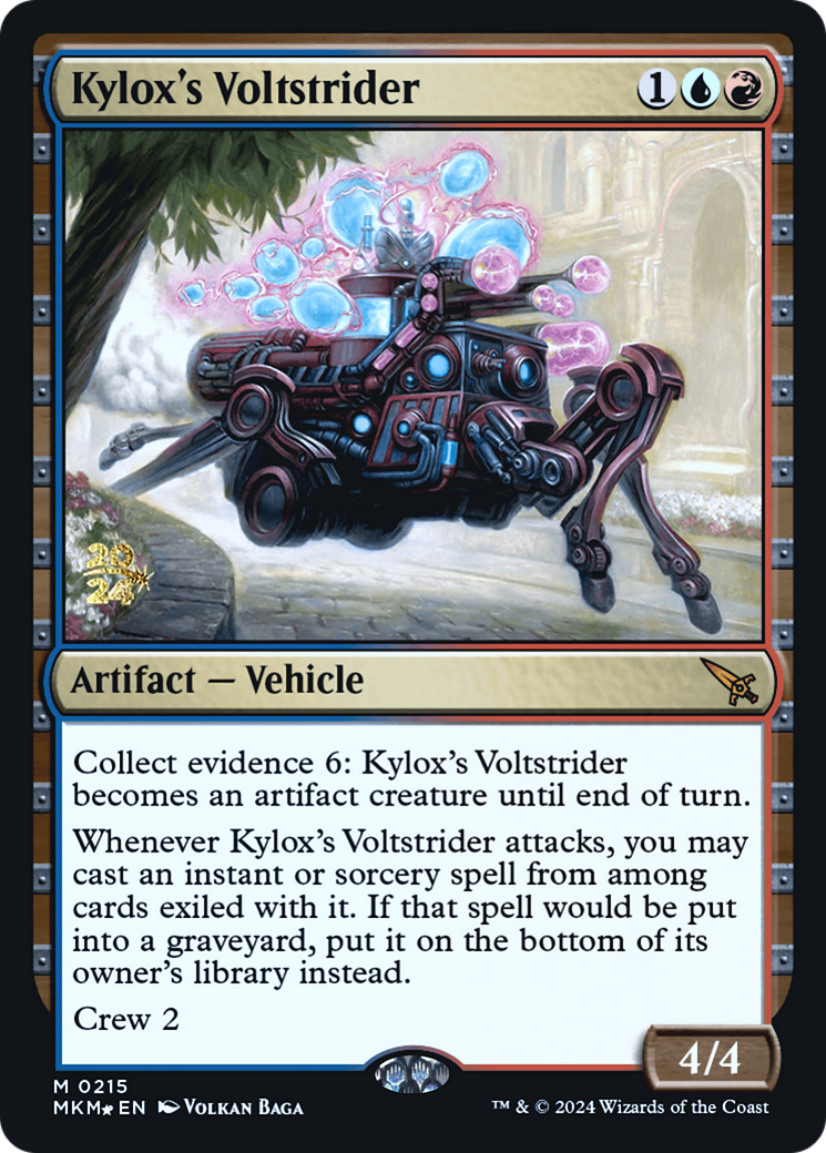 Kylox's Voltstrider (PMKM-215S) - Murders at Karlov Manor Promos Foil - Premium MTG Single from Wizards of the Coast - Just $0.53! Shop now at Game Crave Tournament Store