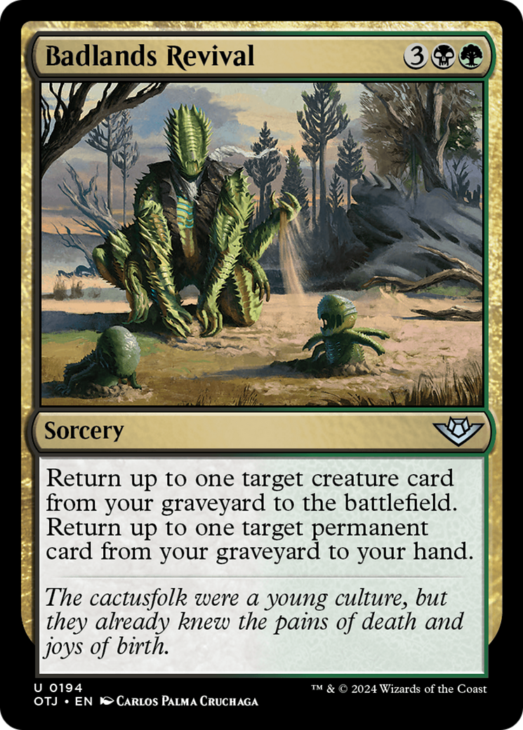Badlands Revival (OTJ-194) - Outlaws of Thunder Junction - Premium MTG Single from Wizards of the Coast - Just $0.25! Shop now at Game Crave Tournament Store