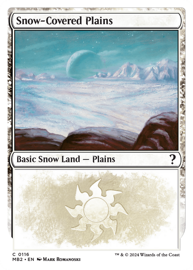 Snow-Covered Plains (MB2-116) - Mystery Booster 2: (snow) - Premium MTG Single from Wizards of the Coast - Just $2.02! Shop now at Game Crave Tournament Store