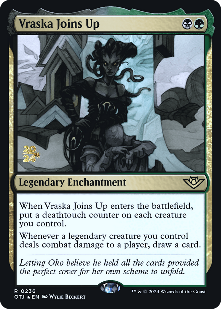 Vraska Joins Up (POTJ-236S) - Outlaws of Thunder Junction Promos Foil - Premium MTG Single from Wizards of the Coast - Just $0.79! Shop now at Game Crave Tournament Store