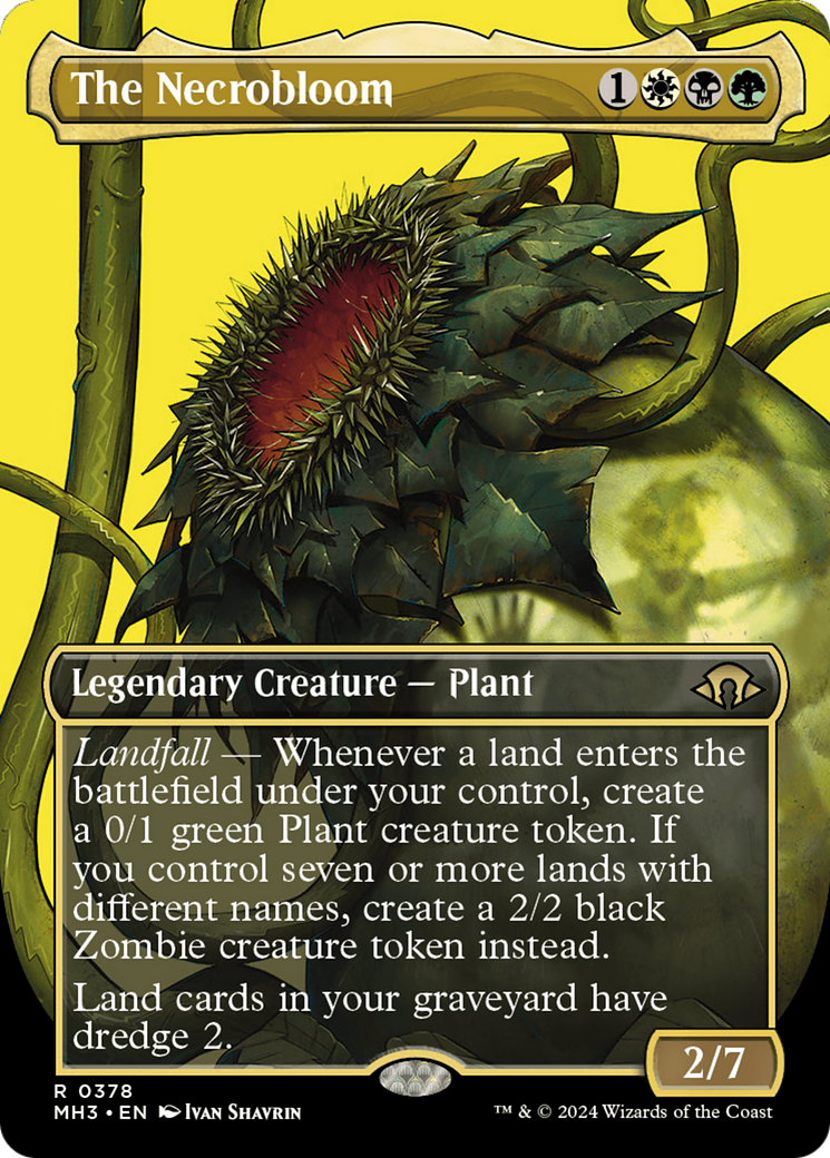 The Necrobloom (MH3-378) - Modern Horizons 3 (Borderless) - Premium MTG Single from Wizards of the Coast - Just $0.82! Shop now at Game Crave Tournament Store