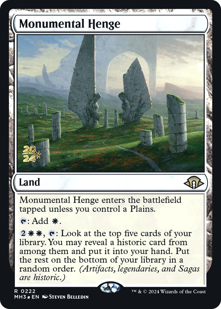Monumental Henge (PMH3-222S) - Modern Horizons 3 Promos Foil - Premium MTG Single from Wizards of the Coast - Just $0.74! Shop now at Game Crave Tournament Store