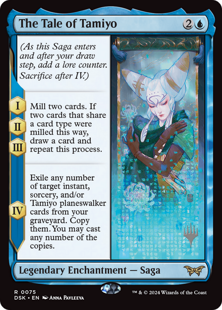 The Tale of Tamiyo (PDSK-75P) - Duskmourn: House of Horror Promos Foil - Premium MTG Single from Wizards of the Coast - Just $0.71! Shop now at Game Crave Tournament Store