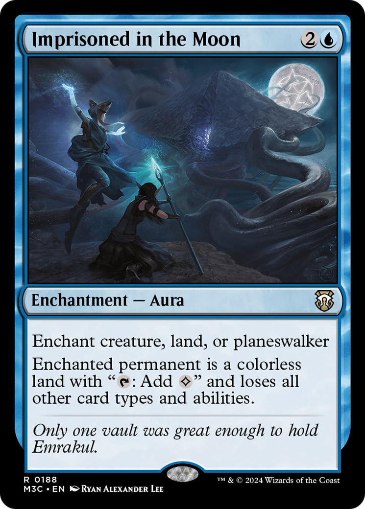 Imprisoned in the Moon (M3C-188) - Modern Horizons 3 Commander - Premium MTG Single from Wizards of the Coast - Just $0.25! Shop now at Game Crave Tournament Store
