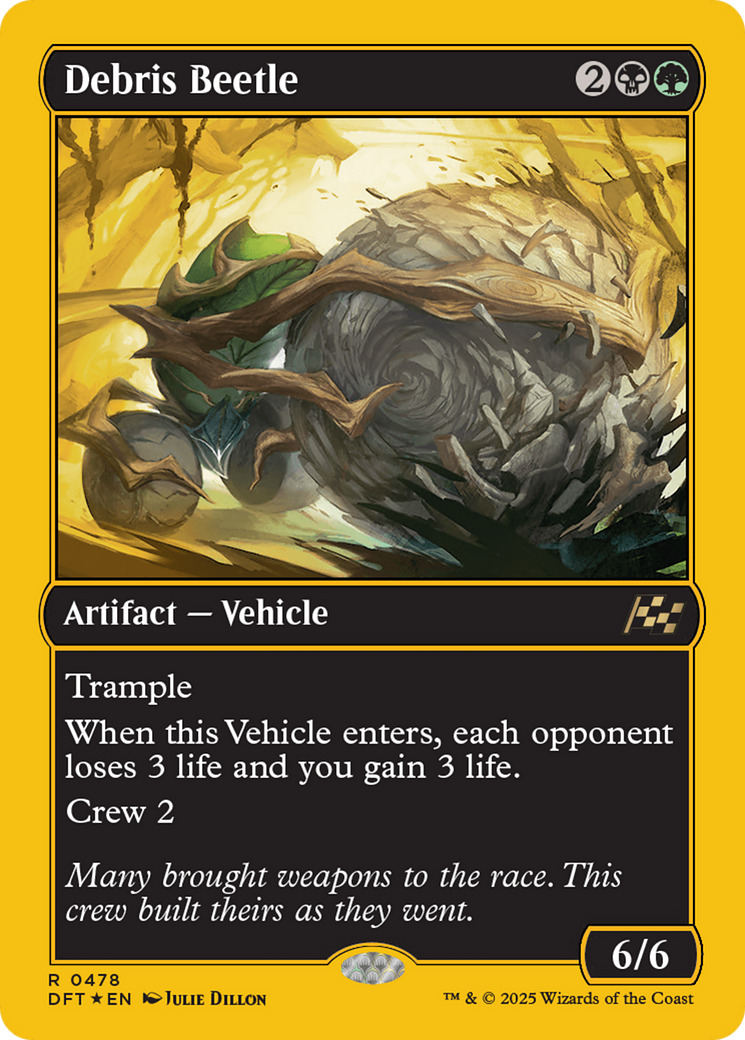 Debris Beetle (First-Place Foil) (DFT-478) - Aetherdrift Foil - Premium MTG Single from Wizards of the Coast - Just $0.20! Shop now at Game Crave Tournament Store