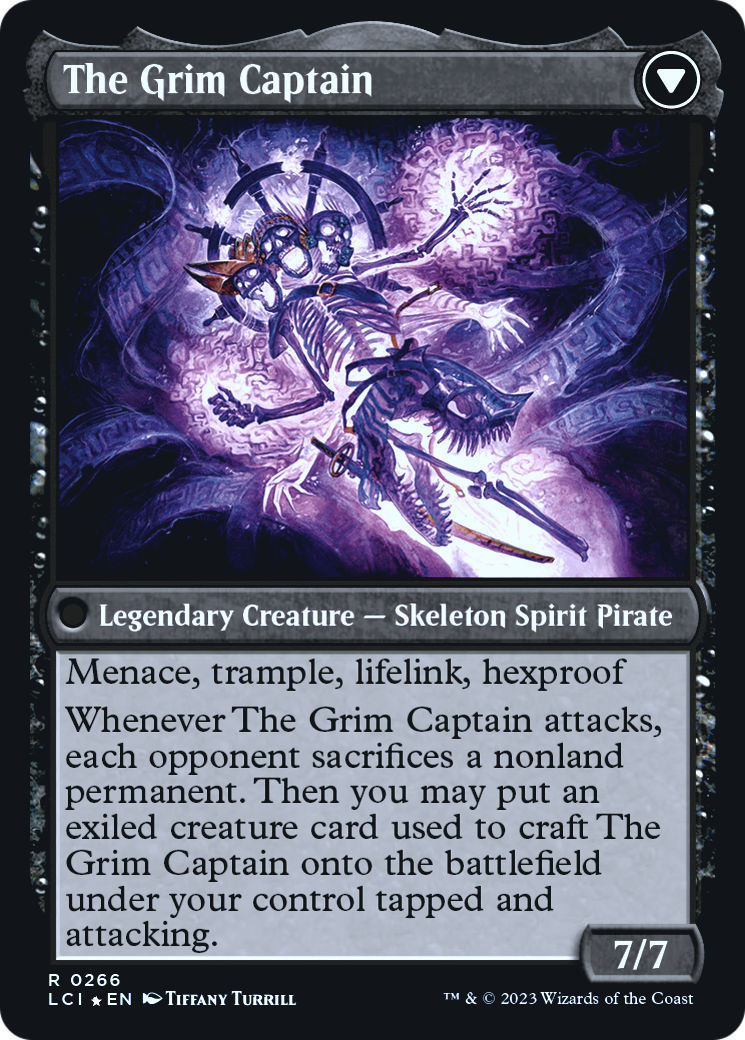 Throne of the Grim Captain // The Grim Captain (PLCI-266S) - The Lost Caverns of Ixalan Promos Foil - Premium MTG Single from Wizards of the Coast - Just $0! Shop now at Game Crave Tournament Store