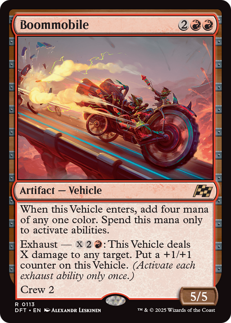 Boommobile (DFT-113) - Aetherdrift - Premium MTG Single from Wizards of the Coast - Just $0.08! Shop now at Game Crave Tournament Store