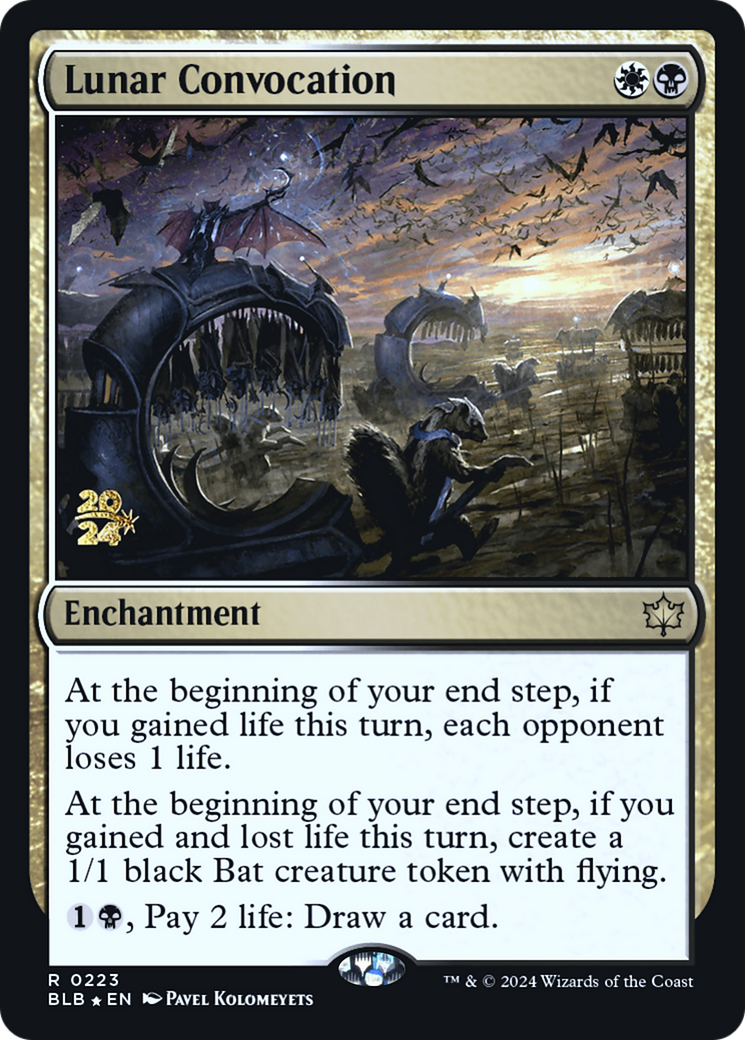 Lunar Convocation (PBLB-223S) - Bloomburrow Promos Foil - Premium MTG Single from Wizards of the Coast - Just $0.77! Shop now at Game Crave Tournament Store