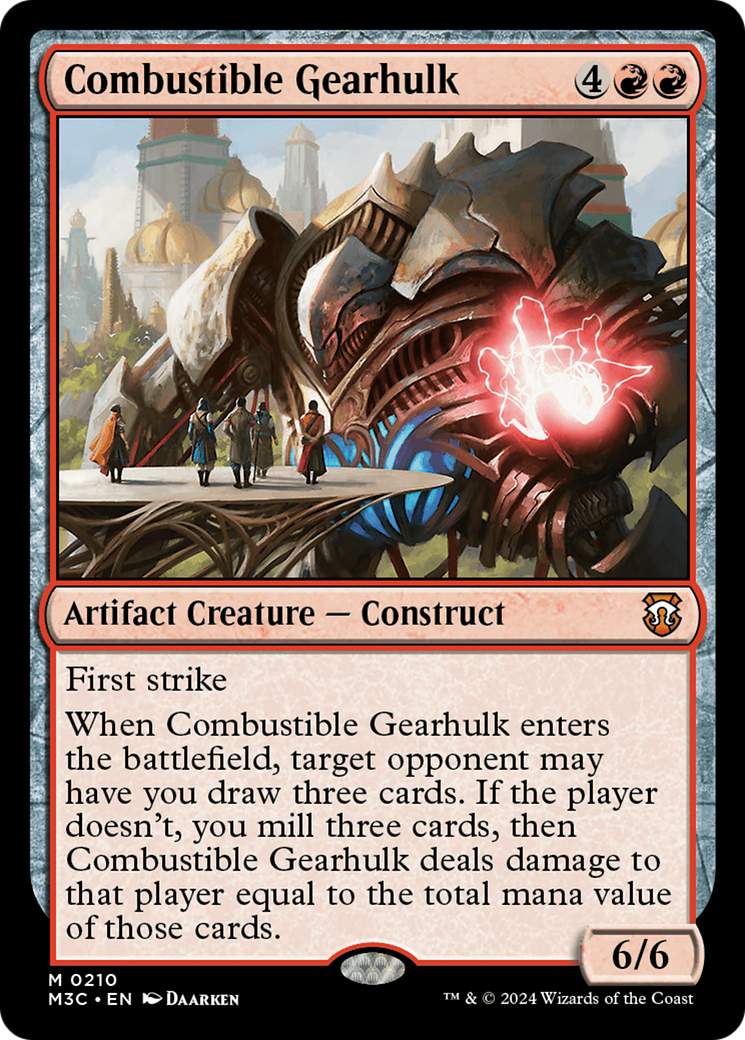 Combustible Gearhulk (M3C-210) - Modern Horizons 3 Commander - Premium MTG Single from Wizards of the Coast - Just $0.26! Shop now at Game Crave Tournament Store