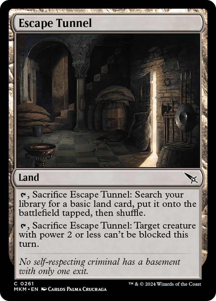 Escape Tunnel (MKM-261) - Murders at Karlov Manor Foil - Premium MTG Single from Wizards of the Coast - Just $0.27! Shop now at Game Crave Tournament Store