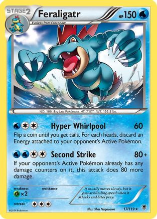 Feraligatr 17/119 - Phantom Forces Reverse Holofoil