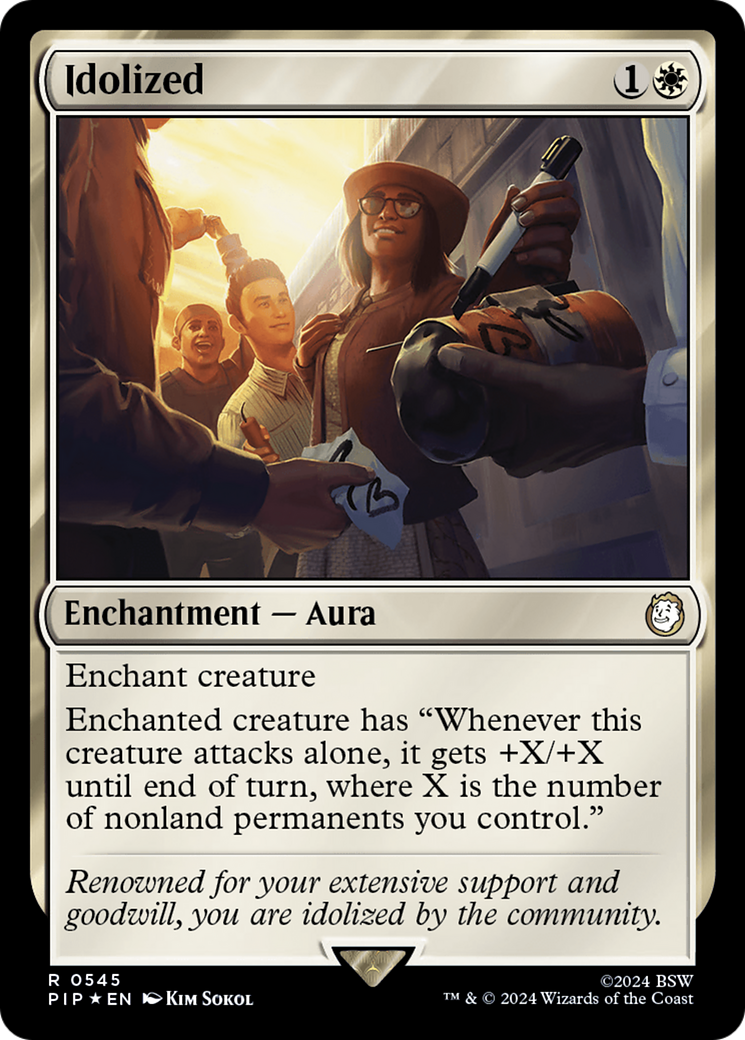 Idolized (PIP-545) - Fallout Foil - Premium MTG Single from Wizards of the Coast - Just $4.29! Shop now at Game Crave Tournament Store