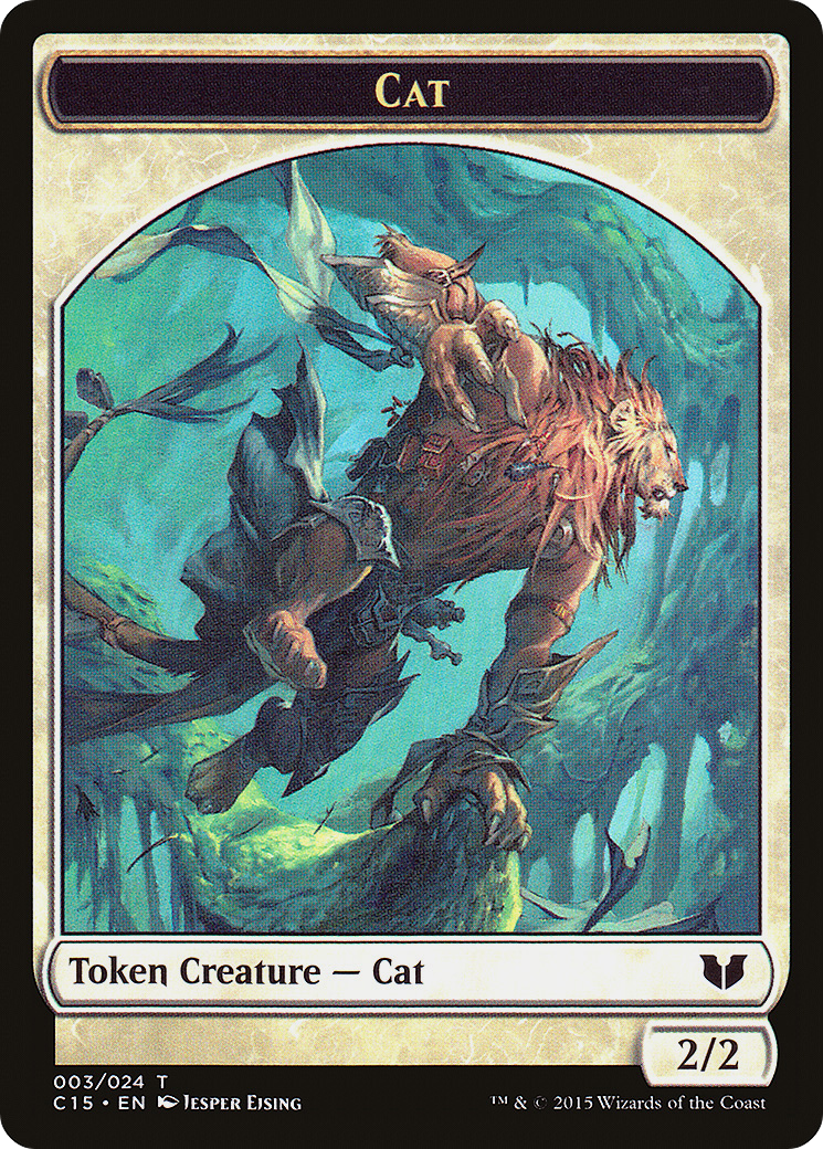 Cat (TC15-003) - Commander 2015 Tokens