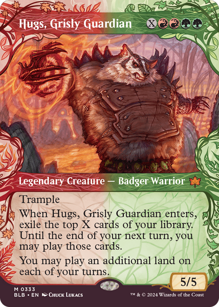 Hugs, Grisly Guardian (BLB-333) - Bloomburrow Foil - Premium MTG Single from Wizards of the Coast - Just $2.18! Shop now at Game Crave Tournament Store