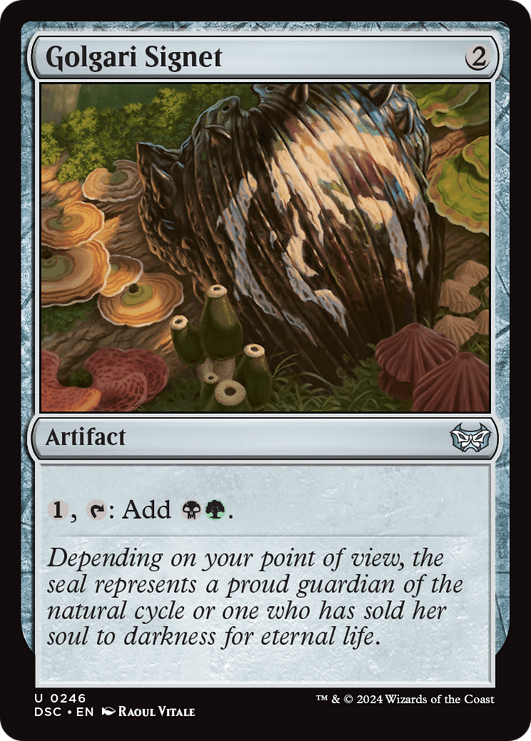 Golgari Signet (DSC-246) - Duskmourn: House of Horror Commander - Premium MTG Single from Wizards of the Coast - Just $0.26! Shop now at Game Crave Tournament Store