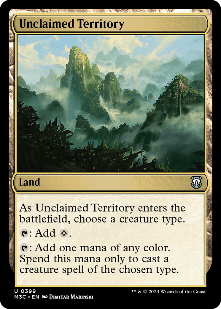 Unclaimed Territory (M3C-399) - Modern Horizons 3 Commander Foil - Premium MTG Single from Wizards of the Coast - Just $0.26! Shop now at Game Crave Tournament Store