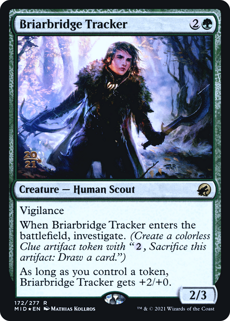 Briarbridge Tracker (PMID-172S) - Innistrad: Midnight Hunt Promos Foil - Premium MTG Single from Wizards of the Coast - Just $0.08! Shop now at Game Crave Tournament Store