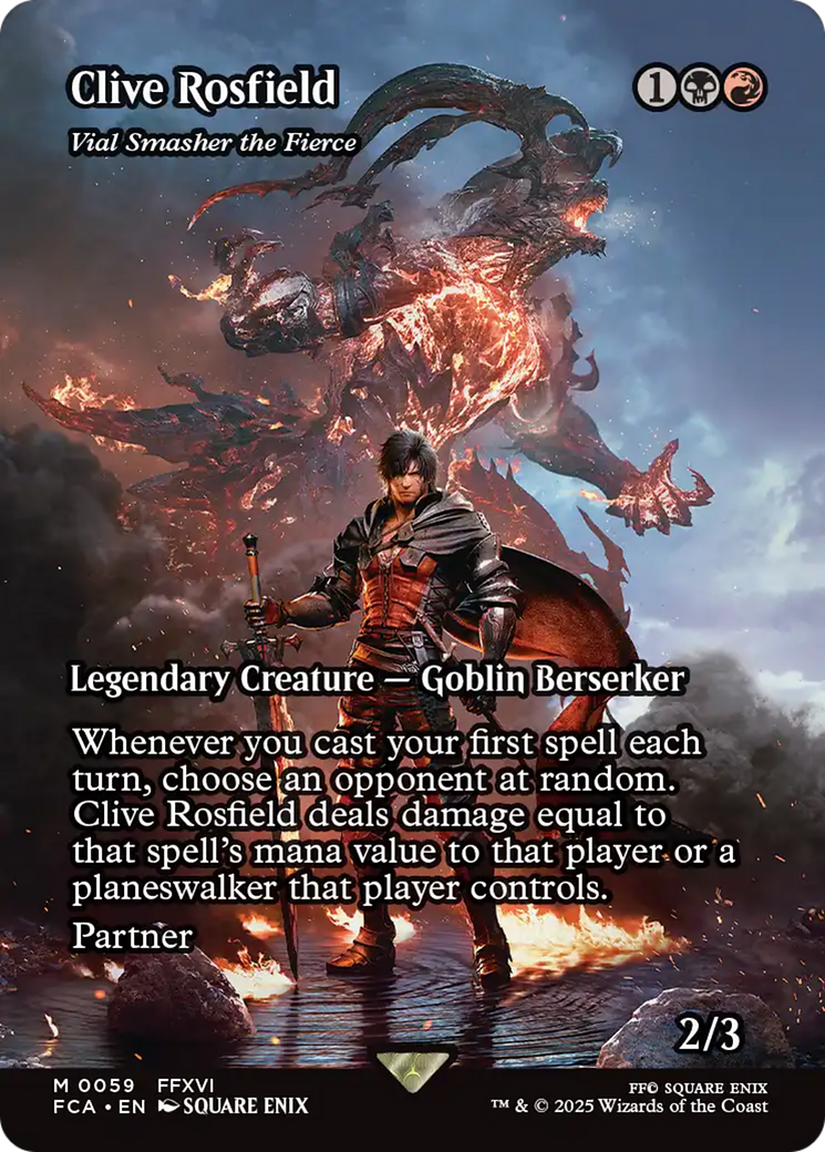 Vial Smasher the Fierce (FCA-059) - FINAL FANTASY: Through the Ages / Clive Rosfield (Borderless) Foil - Premium MTG Single from Wizards of the Coast - Just $16.91! Shop now at Game Crave Tournament Store