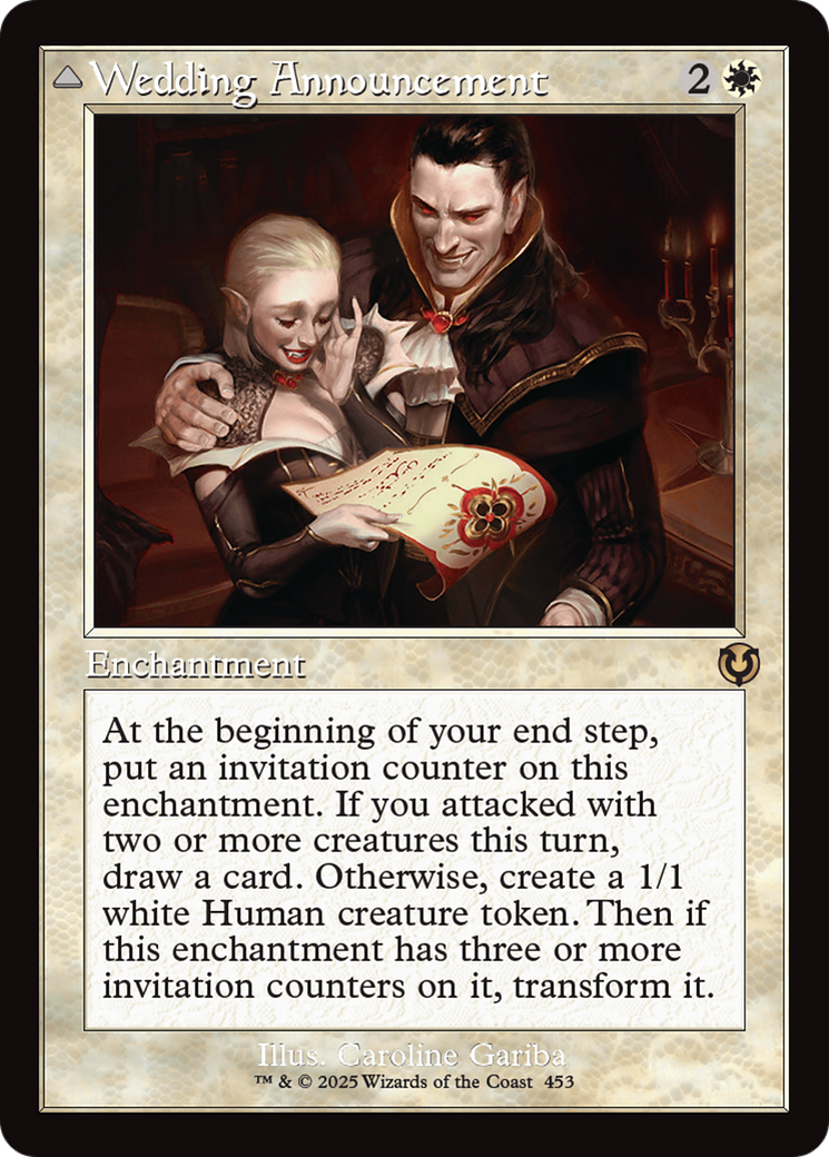 Wedding Announcement // Wedding Festivity (Retro Frame) (-453) - Innistrad Remastered - Premium MTG Single from Wizards of the Coast - Just $0.25! Shop now at Game Crave Tournament Store