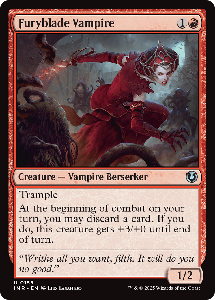Furyblade Vampire (-155) - Innistrad Remastered Foil - Premium MTG Single from Wizards of the Coast - Just $0.25! Shop now at Game Crave Tournament Store