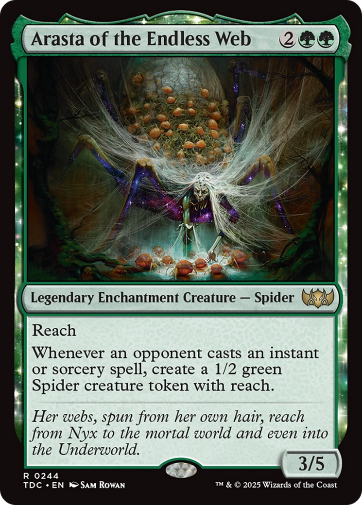 Arasta of the Endless Web (TDC-244) - Tarkir: Dragonstorm Commander: (enchantment) - Premium MTG Single from Wizards of the Coast - Just $0.08! Shop now at Game Crave Tournament Store