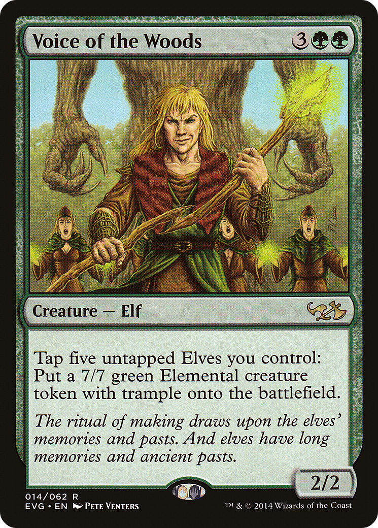 Voice of the Woods (DD3-) - Duel Decks Anthology: Elves vs. Goblins Foil