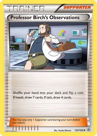 Professor Birch's Observations 134/160 - Primal Clash Reverse Holofoil