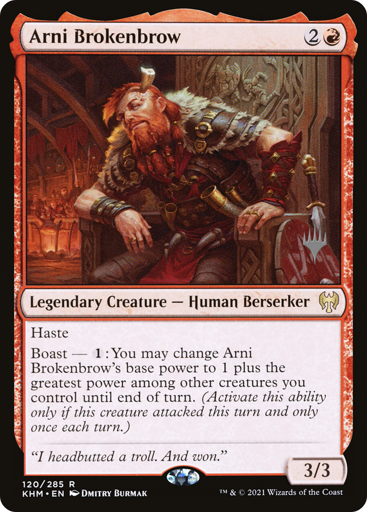 Arni Brokenbrow (PKHM-120P) - Kaldheim Promos Foil
