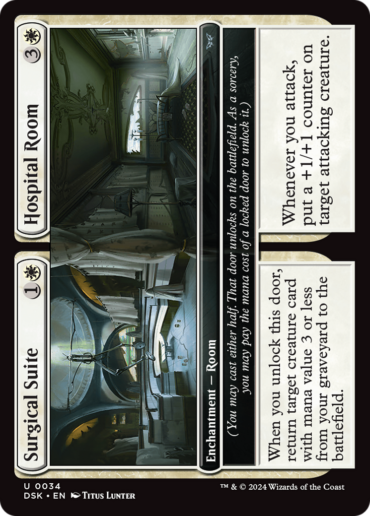 Surgical Suite // Hospital Room (DSK-034) - Duskmourn: House of Horror - Premium MTG Single from Wizards of the Coast - Just $0.25! Shop now at Game Crave Tournament Store