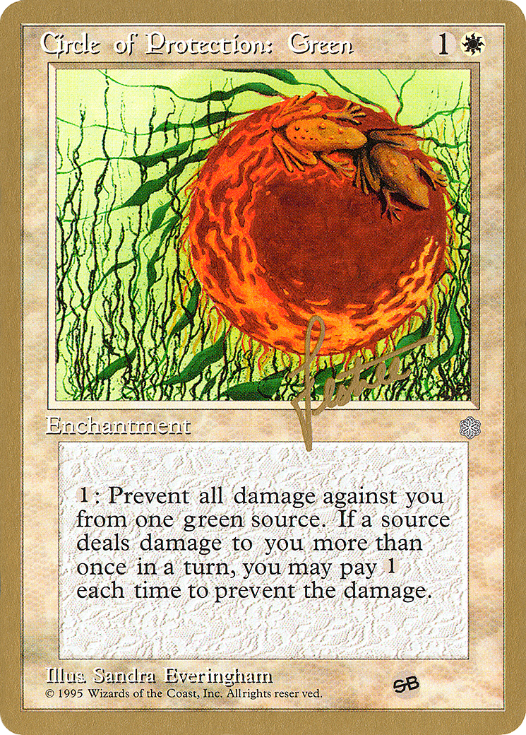 Circle of Protection: Green (PTC-BL14SB) - Pro Tour Collector Set