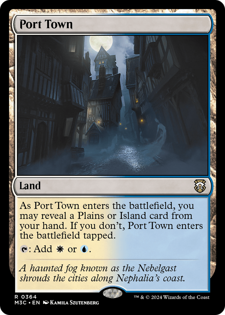 Port Town (M3C-364) - Modern Horizons 3 Commander Foil - Premium MTG Single from Wizards of the Coast - Just $0.25! Shop now at Game Crave Tournament Store