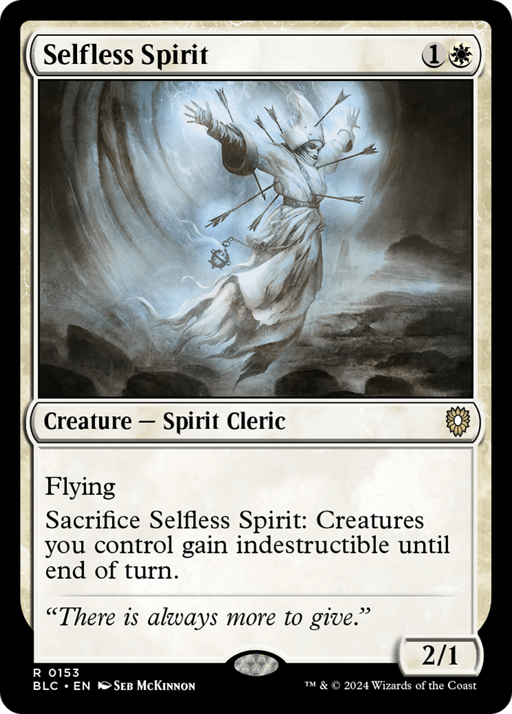 Selfless Spirit (BLC-153) - Bloomburrow Commander - Premium MTG Single from Wizards of the Coast - Just $0.44! Shop now at Game Crave Tournament Store