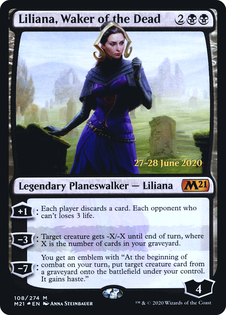 Liliana, Waker of the Dead (PM21-108S) - Core Set 2021 Promos Foil