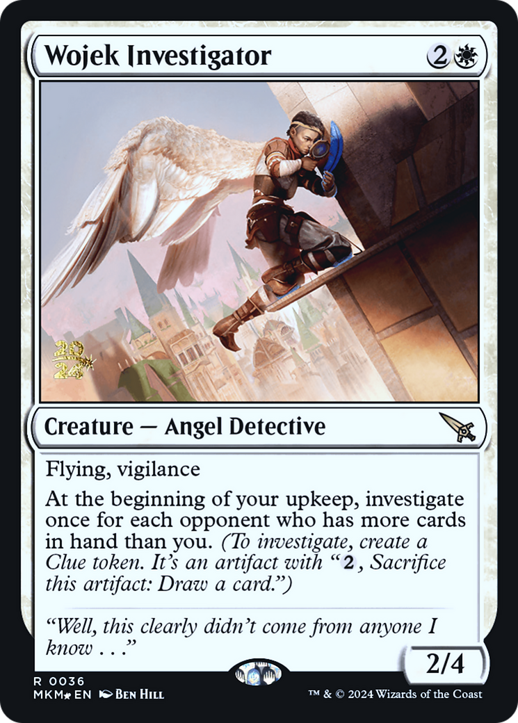 Wojek Investigator (PMKM-36S) - Murders at Karlov Manor Promos Foil - Premium MTG Single from Wizards of the Coast - Just $1.55! Shop now at Game Crave Tournament Store