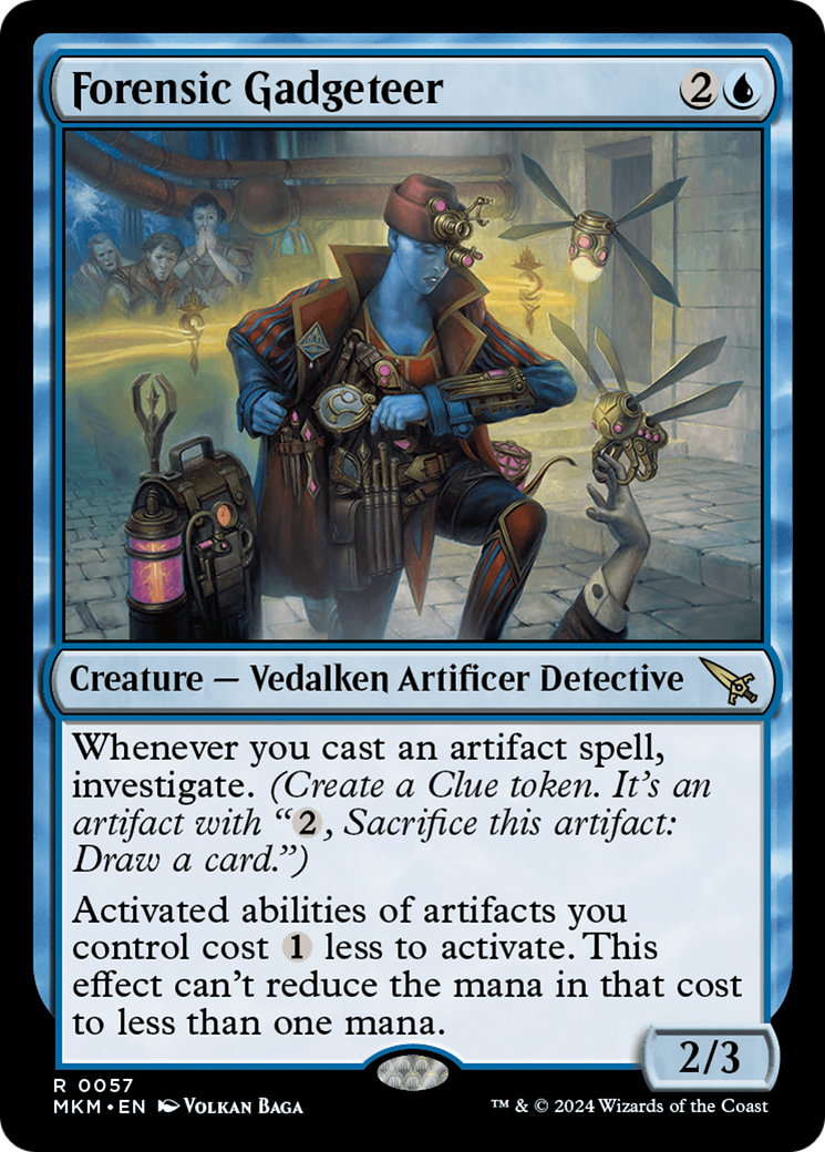 Forensic Gadgeteer (MKM-057) - Murders at Karlov Manor Foil - Premium MTG Single from Wizards of the Coast - Just $1.50! Shop now at Game Crave Tournament Store