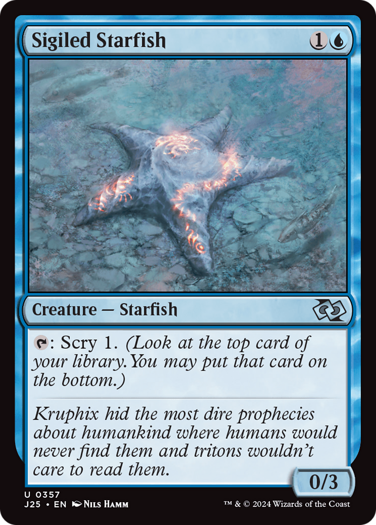 Sigiled Starfish (J25-357) - Foundations Jumpstart - Premium MTG Single from Wizards of the Coast - Just $0.25! Shop now at Game Crave Tournament Store