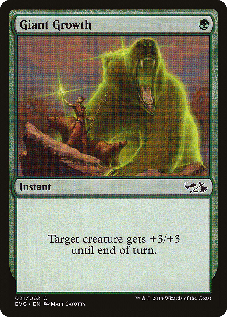 Giant Growth (EVG-021) - Duel Decks Anthology: Elves vs. Goblins