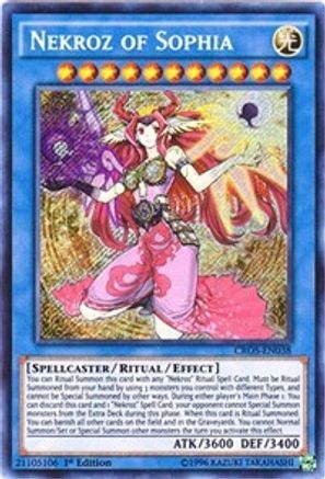Nekroz of Sophia (CROS-EN038) - Crossed Souls 1st Edition - Premium Yugioh Single from Konami - Just $13.98! Shop now at Game Crave Tournament Store