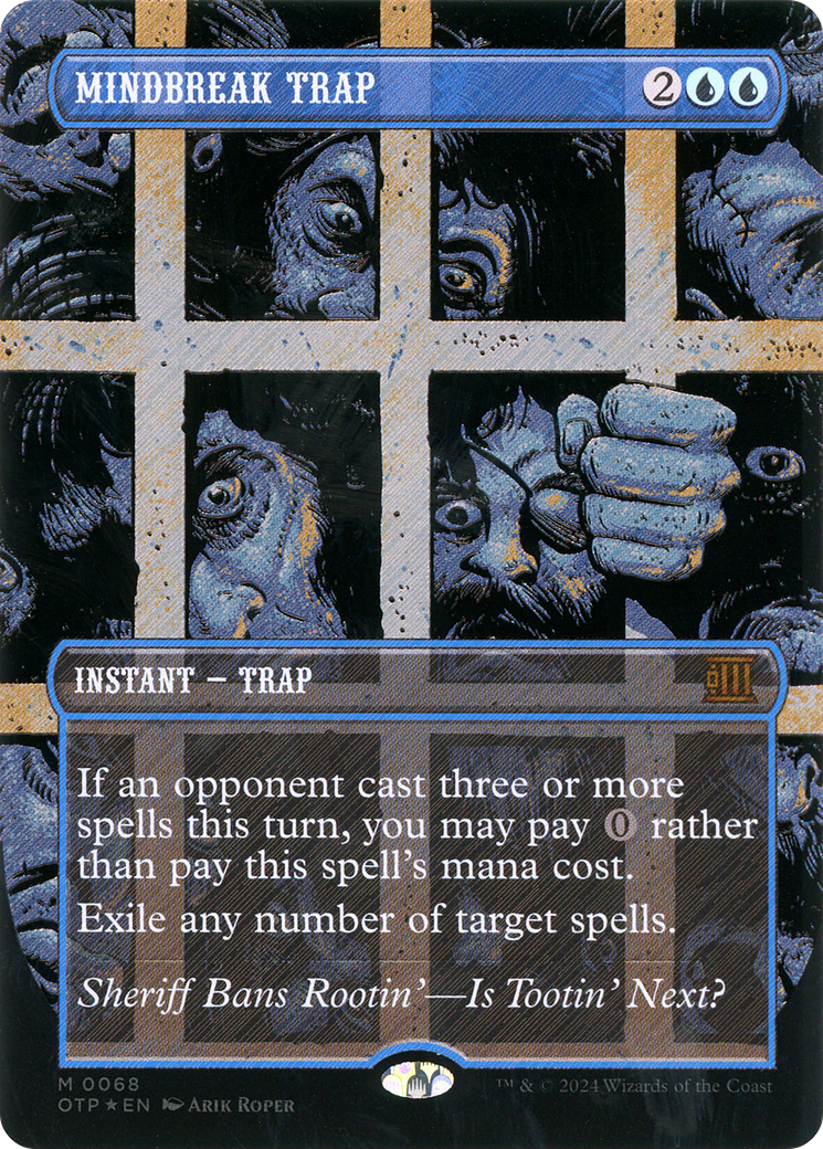 Mindbreak Trap (OTP-068) - Breaking News (Borderless) Foil - Premium MTG Single from Wizards of the Coast - Just $110.89! Shop now at Game Crave Tournament Store
