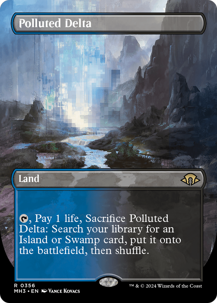 Polluted Delta (MH3-356) - Modern Horizons 3 (Borderless) Foil - Premium MTG Single from Wizards of the Coast - Just $80.14! Shop now at Game Crave Tournament Store