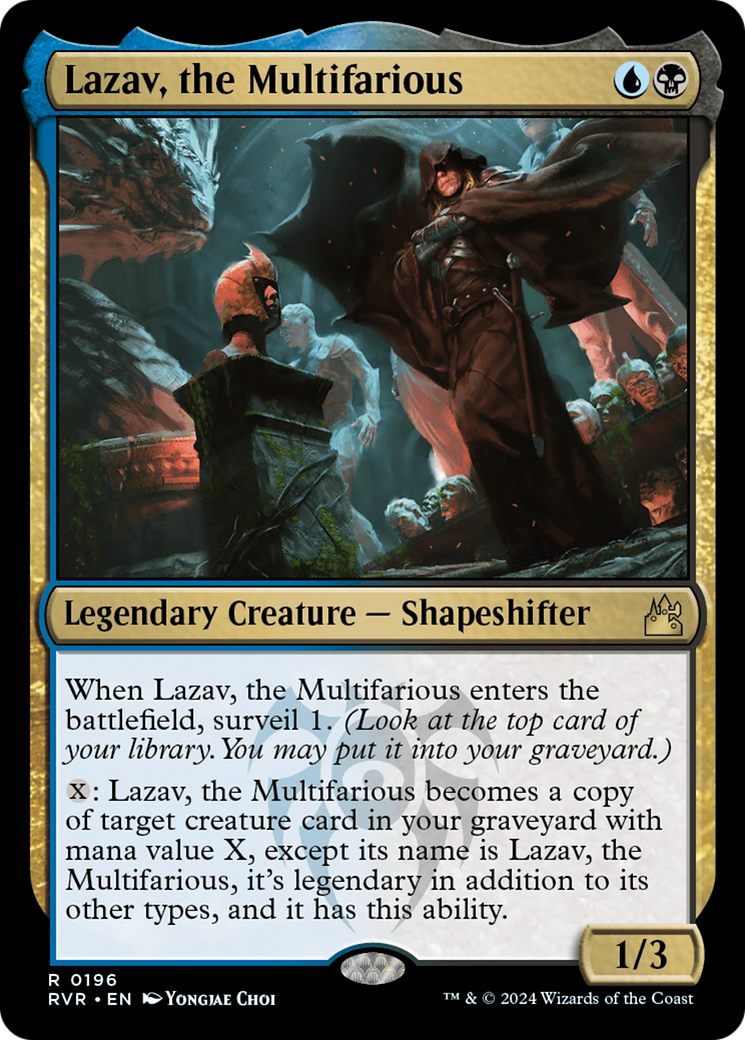 Lazav, the Multifarious (RVR-196) - Ravnica Remastered Foil - Premium MTG Single from Wizards of the Coast - Just $0.25! Shop now at Game Crave Tournament Store