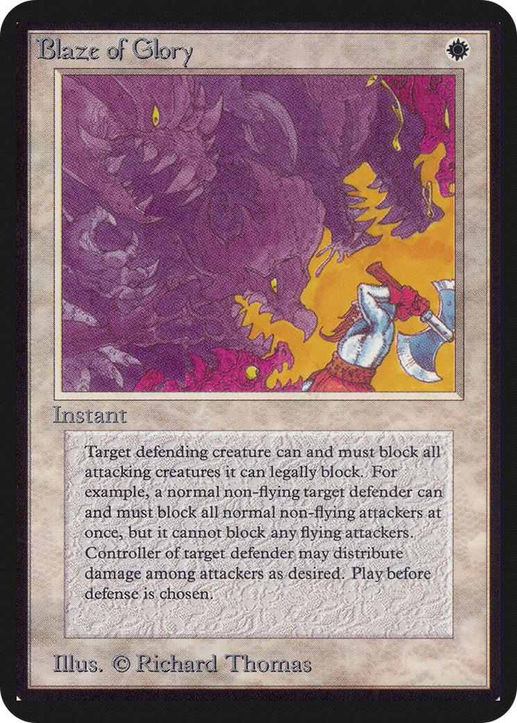 Blaze of Glory (LEA-006) - Limited Edition Alpha