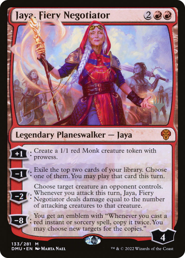 Jaya, Fiery Negotiator (PPDMU-133P) - Dominaria United Promos Foil
