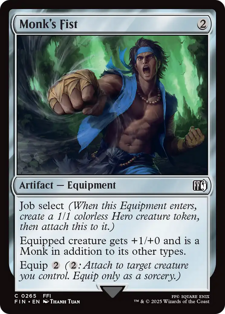 Monk's Fist (FIN-265) - FINAL FANTASY - Premium MTG Single from Wizards of the Coast - Just $0.09! Shop now at Game Crave Tournament Store
